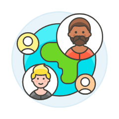 International Network 3 Illustration from UX Colors Set