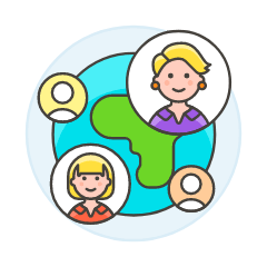 International Network 4 Illustration from UX Colors Set