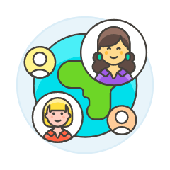 International Network 5 Illustration from UX Colors Set