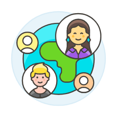 International Network 7 Illustration from UX Colors Set