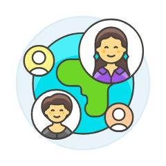 International Network 8 Illustration from UX Colors Set