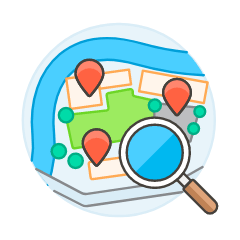 Searching Place Illustration from UX Colors Set