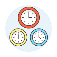 Travel Clock Illustration from UX Colors Set