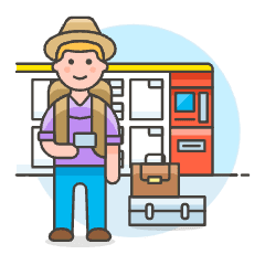 Bagpacker 1 Illustration from UX Colors Set