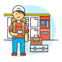 Bagpacker 2 Illustration from UX Colors Set