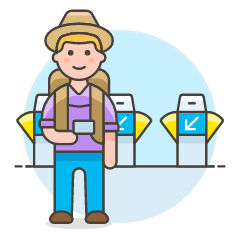 Bagpacker Trip 1 Illustration from UX Colors Set