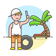 Beach Trip 5 Illustration from UX Colors Set