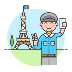 Eifel Selfie 4 Illustration from UX Colors Set