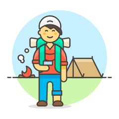 Hiking Trip 6 Illustration from UX Colors Set