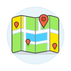 Pin On Map Illustration from UX Colors Set