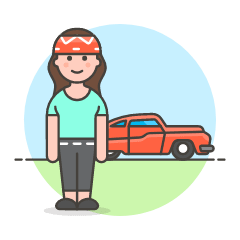 Car Driver 2 Illustration from UX Colors Set