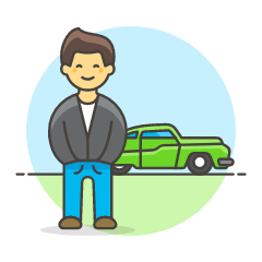 Car Driver 5 Illustration from UX Colors Set