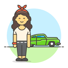 Car Driver 6 Illustration from UX Colors Set