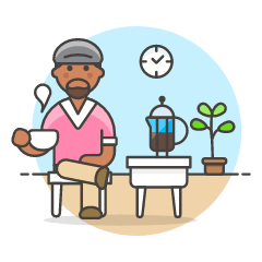 Coffee Lover 2 Illustration from UX Colors Set