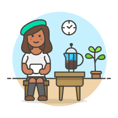 Coffee Lover 4 Illustration from UX Colors Set