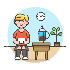 Coffee Lover 5 Illustration from UX Colors Set