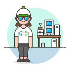 Computer Nerd 2 Illustration from UX Colors Set