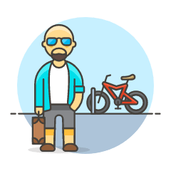 Cyclist 2 3 Illustration from UX Colors Set