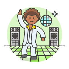 Disco Dancer 1 Illustration from UX Colors Set