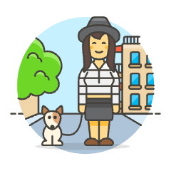 Dog Walker 6 Illustration from UX Colors Set