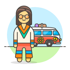 Hippie 1 5 Illustration from UX Colors Set