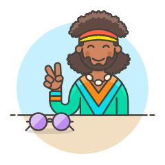 Hippie 2 1 Illustration from UX Colors Set