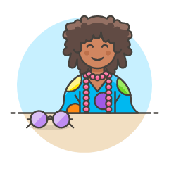 Hippie 2 2 Illustration from UX Colors Set