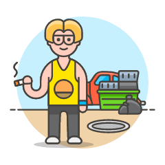 Hoarder 1 3 Illustration from UX Colors Set