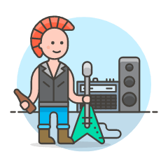 Punk Rock 2 1 Illustration from UX Colors Set