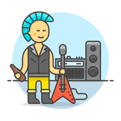 Punk Rock 2 3 Illustration from UX Colors Set