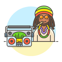 Regae Style 1 Illustration from UX Colors Set