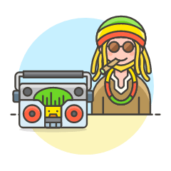 Regae Style 2 Illustration from UX Colors Set