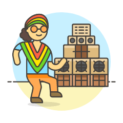 Reggae Dance 5 Illustration from UX Colors Set