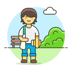 Student 3 Illustration from UX Colors Set