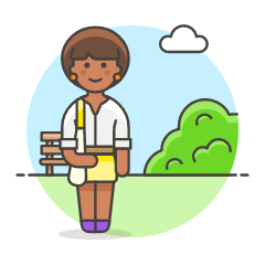 Student 5 Illustration from UX Colors Set