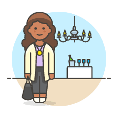 Stylist Person 4 Illustration from UX Colors Set