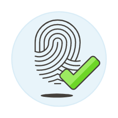 Fingerprint Pass Illustration from UX Colors Set