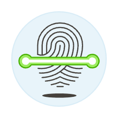 Fingerprint Scan 1 Illustration from UX Colors Set