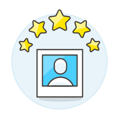 Avatar Frame Star 1 Illustration from UX Colors Set