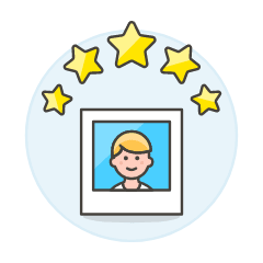 Avatar Frame Star 2 Illustration from UX Colors Set
