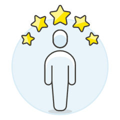 Avatar Neutral Star Illustration from UX Colors Set