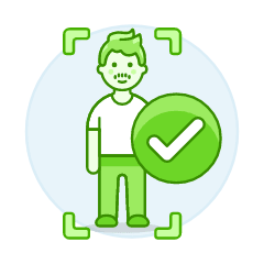 Avatar Green Check 2 2 Illustration from UX Colors Set