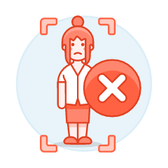 Avatar Red Remove 2 6 Illustration from UX Colors Set