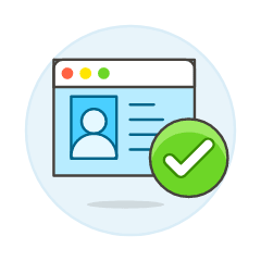 Browser Window Check Illustration from UX Colors Set