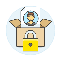 Document Box Lock 1 Illustration from UX Colors Set
