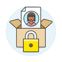 Document Box Lock 4 Illustration from UX Colors Set