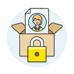 Document Box Lock 5 Illustration from UX Colors Set