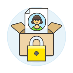Document Box Lock 6 Illustration from UX Colors Set