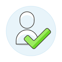 Avatar Neutral Check Illustration from UX Colors Set