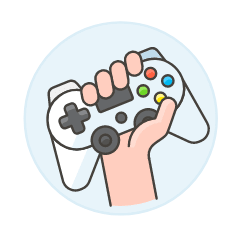 Player Gamepad 1 Illustration from UX Colors Set